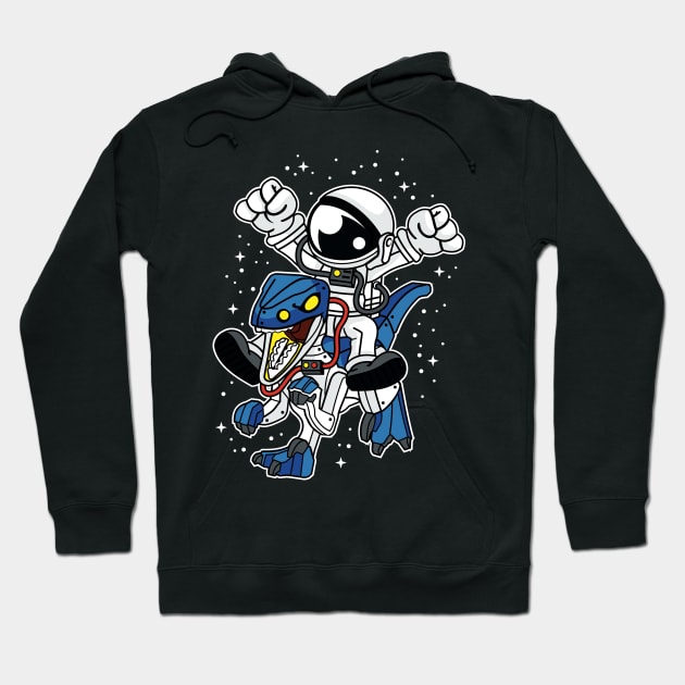 Comic - Astro Dino Robot - dark Hoodie by ShirzAndMore